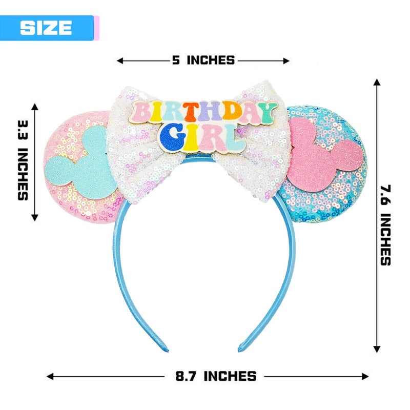 MADO Headband, Mouse Ears Headband for Women adults kids, Park Ears headbands for Women, New-birthday - Image 2